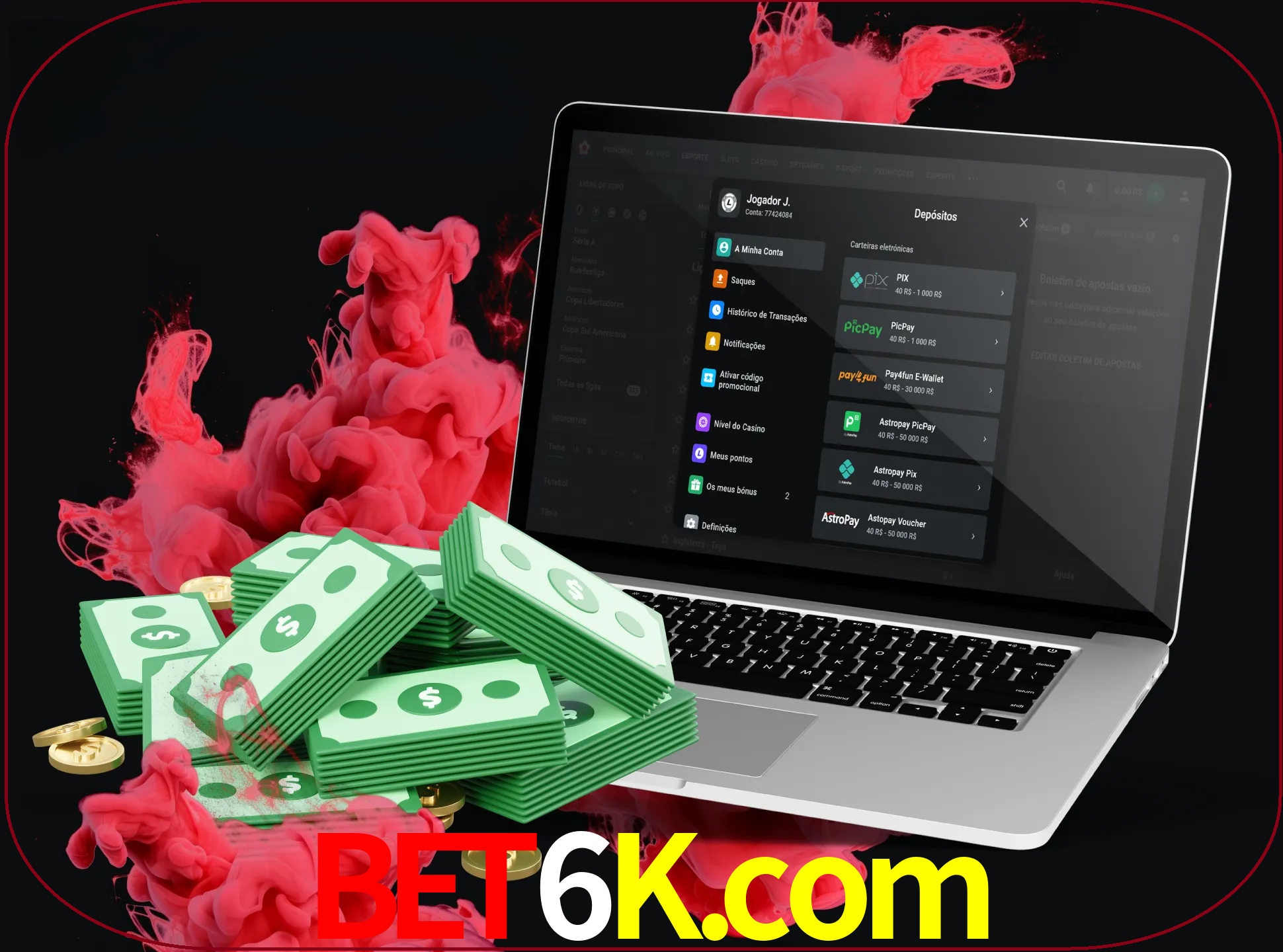 Para efetuar um depósito na sua conta bet6k, basta escolher o método de depósito e especificar o montante.