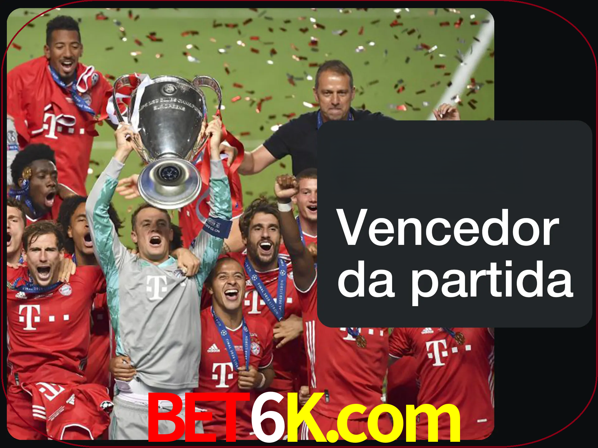 Aposte no vencedor e ganhe uma grande quantia de dinheiro.